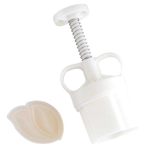 HapGlan Leaves Cookie Hand Press Baking Tool Home Baking Mould Green Bean Cake Designs Press with Leaves Pattern