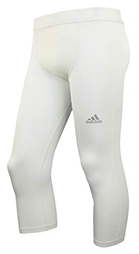 Collant 3/4 Adidas blanc XX-Large pour le running en ville