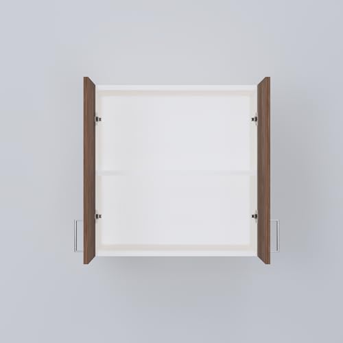 Image of SPECIALITY PANELS 2 Door Modular Wall Mounted Kitchen Cabinet with Adjustable Shelf Space Saving Storage Unit Durable Engineered Wood Cupboard for Kitchen Living Room Furniture | DIY Assembly