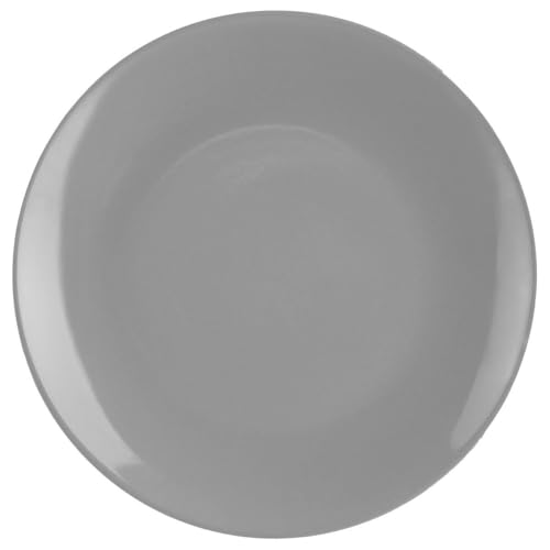 Secret de Gourmet - Lot de 6 Assiettes Plates Colorama 26cm Gris