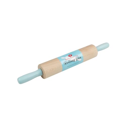 Tala Beechwood Revolving Rolling Pin, Wooden Rolling Pin for All Baking Needs, Perfect with Pastry and Icing Goods, Measures 44cm and Comes in Assorted Colours