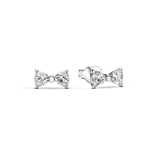 Pandora Timeless 293542C01 - Orecchini pendenti a fiocco, in argento sterling con zirconi, Klar, Argento sterling, Zirconia cubica