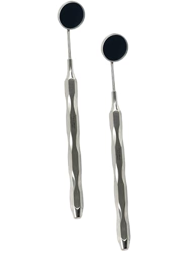 Premium Lightweight Dental Mouth Mirror #5 with Hollow Handle, Silver | Mouth Examination Mirror | German Stainless Steel CE (2)