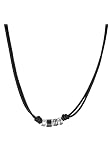 fossil paris saint lazare Color: negro Fossil Cadena con eslabones para Hombre Vintage Casual Rondel Piel en Color Negro, JF04090040