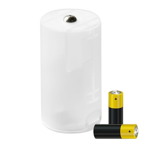 Convertidor de Pilas AA a C y D | Convertidor De Batería D - Inversor De Energía para Equipos Eléctricos Aire Libre Camping Taller Electricista Electrodomésticos