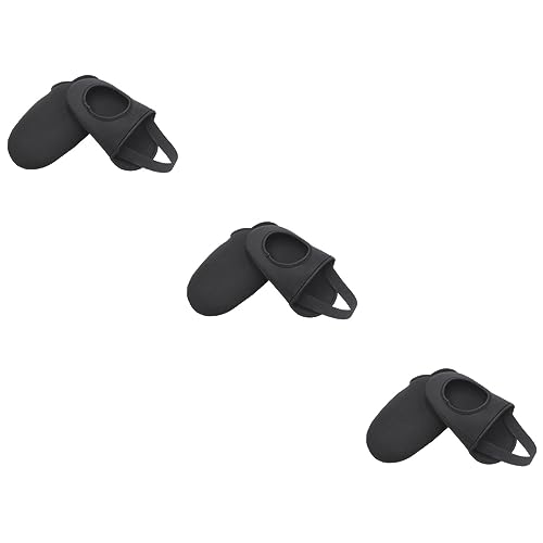 Kisangel 3 pares - Cubrezapatos medios a prueba de viento de neopreno para ciclismo, para clima frío, fáciles de usar miniatura 1