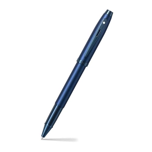 Stylo roller Sheaffer 100 bleu satiné pour signer vos contrats avec style