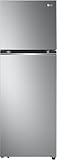 LG GTBV38PZGKD Frigorifero Combinato Super Slim 60cm, 335L, Frigorifero Total No Frost, Classe E, Door & Linear Cooling, Maniglie Integrate, Compressore Smart Inverter, Smart Diagnosis, Inox