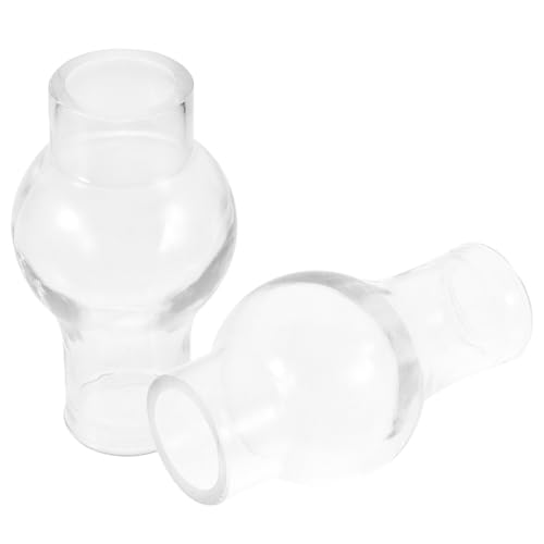 DOITOOL 2Er Set Lampenschirme Glas Ersatz 3.66X3.66X1.30In Retro Lichtabdeckung Zubehör Für Petroleumlampen Wandleuchten Tischlampen