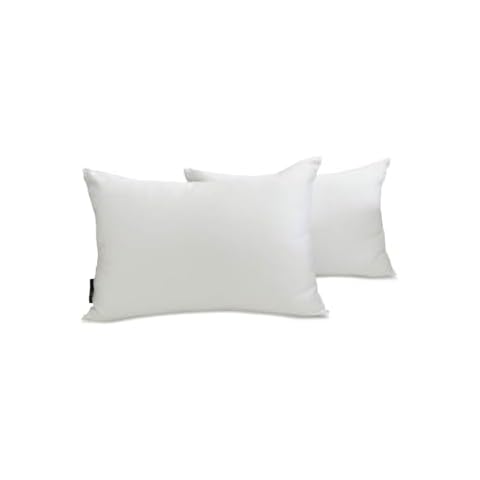 The HomeCentric White Lumbar Cushion Covers Pack of 2 Cover