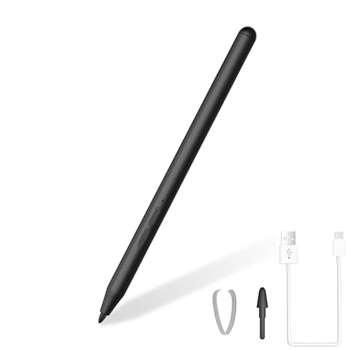 Lápiz para Surface, Lápiz Stylus con 2500 Horas de autonomía para Microsoft Surface Pro 11 X/9/8/7/6/5/4/3, Surface Go/Book/Laptop/Studio/Duo 1/2/3/4, 1024 sensibilidad a la presión