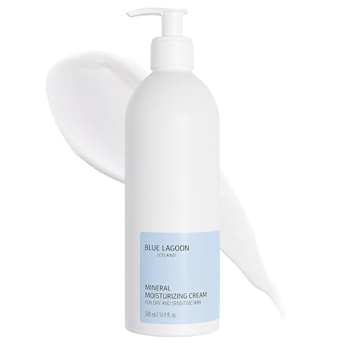 Blue Lagoon Skin Science - Mineral Moisturizing Cream - Contains Blue Lagoon Seawater - Hydrates Dry Skin - Lightweight, Creamy Texture - No Fragrance - 500ML