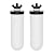 JOYPUR PF-4 Ceramic Purification Elements, Replacement Filters for ProOne® and Berkey® Filters, ProOne® Big+ or Berkey® Big Countertop Gravity Water Filter System and Purewell System (2 Pack)