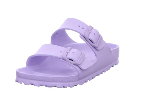 Birkenstock Classic Arizona Birko-Flor - Sandalias Unisex Para Adultos, Morado, 35 Eu