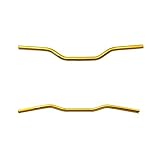 POWER JAMES 1.0' Aluminum Gold Handlebar Drag Bar 31' Width Compatible with Harley Davidson Dyna FXD Road King (T6 Gold)