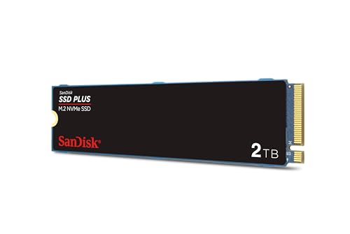 Image of SanDisk 2TB SSD Plus M.2 NVMe SSD - PCIE Gen 3.0, Up to 3,200 MB /s - Internal Solid State Drive - SDSSDA3N-2T00-G26
