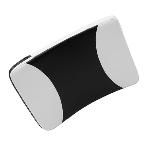 NULYLU Taekwondo Side Kick Pad and Sparring Pad, Curved Black and White Training Shield for Martial Arts, Kickboxing and Karate Equipment for Gym and Professional Sparring Sessions