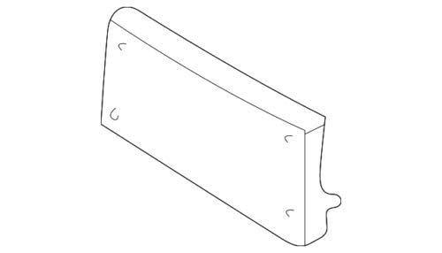 Mercedes Benz Genuine License Bracket 202-885-08-81