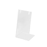 Diarypiece Présentoir transparent en forme de L pour boucles d'oreilles en plexiglas