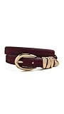 Madewell Women's Triple Metal Keeper, Cabernet Haircalf, Brown, L