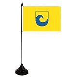 Sockel und Mast aus schwarzem Kunststoff
