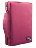 Poly-Canvas Bible / Book Cover w/Fish Applique (Medium / Magenta)