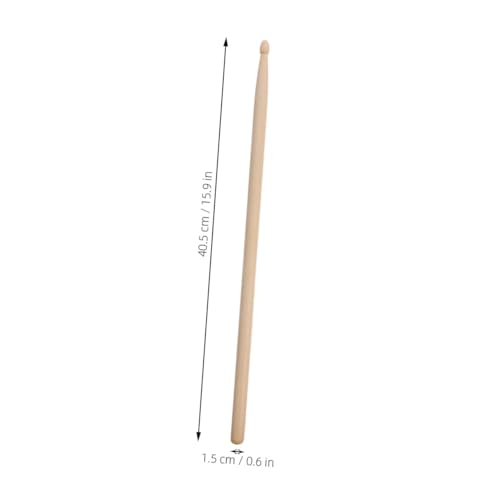 Alipis 12 pares de baquetas de madera de arce 5a para jóvenes y banda escolar con agarre cómodo, mazos amigables para batería para práctica y presentaciones en vivo miniatura 2