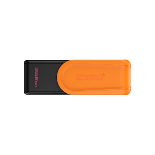 Kingston DataTraveler Exodia S Unidad Flash USB - 256GB - USB 3.2 Gen 1 - USB Type A - Negro/Naranja - DTXS/256GB