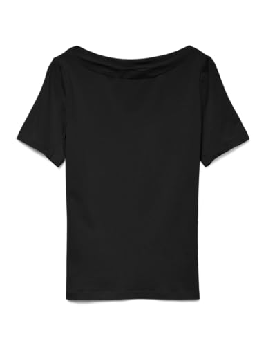 Vero Moda Mujer Vmpanda Modal S/s Top Ga Noos Camiseta Not Applicable, Black, L