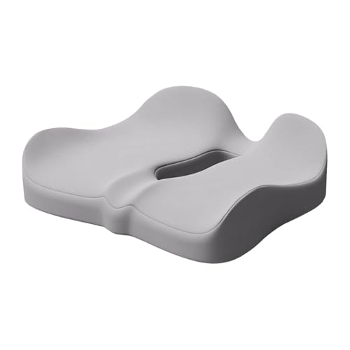 Cojín de asiento de espuma viscoelástica para aliviar el dolor, soporte de coxis y coxis para silla de oficina, coche y silla de ruedas, ideal para sentarse durante mucho tiempo