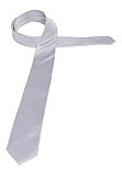 Marke: ETERNA eterna Herren hochwertige Seidenkrawatte silber One Size_H