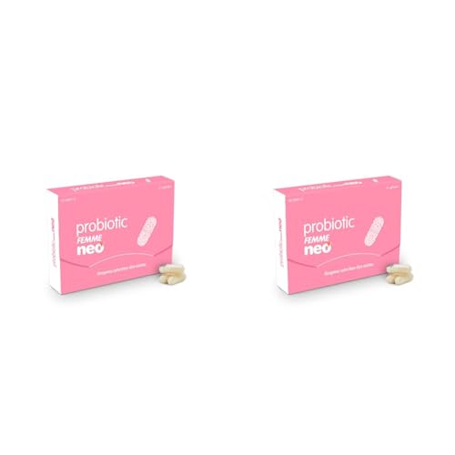 NEO - Probióticos - 15 Cápsulas - Caja 15 Días - para Mujer - Favorece la Mucosa y Flora Vaginal - Ayuda contra Vaginosis Bacteriana - Probiotic Femme (Paquete de 2)