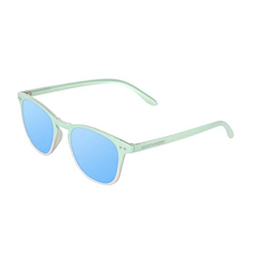 NORTHWEEK Wall OBERG Gafas, Verde y Blanco, Adulto Unisex Adulto
