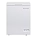 West Bend Chest Freezer with Adjustable Temperature Control, Free-Standing with Single Flip-Up Lid, Manual Defrost with Drain Perfect for Homes, Garages, Basements, 5-Cu.Ft, White
