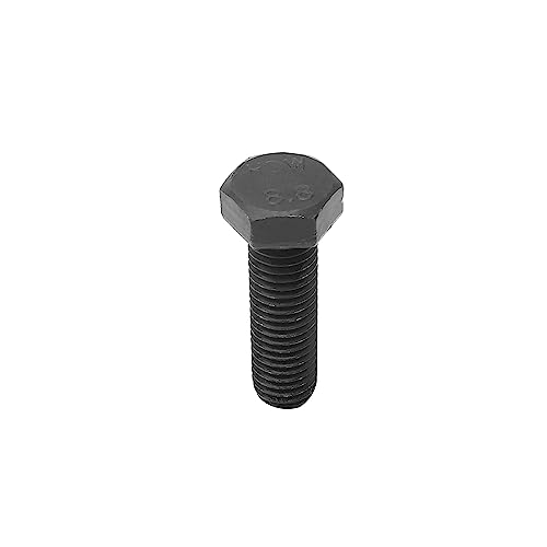 Image of Aicosineg 5Pcs M12 x 40mm Carbon Steel Grade 8.8 External Hex Head Screw Bolts Metric Thread Hexagon Bolts Fastener Hex Bolts for Home Office Hardware Furniture Machinery Black