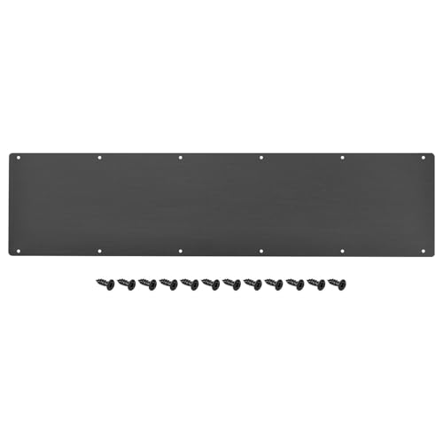 Home and Garden Parts 8 x 34 Inches Aluminum Door Kick Plate for Exterior Front Door Black #CN/251024/12063