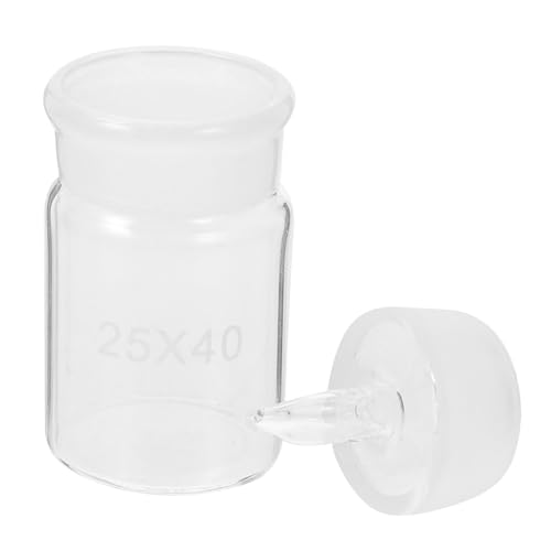 STOBAZA Weighing Dish Measuring Bottle Transparent Weighing Can Weighing Holders Glass Weighing Jar Glass Instrument Weighing Holder Simple Weighing Holder