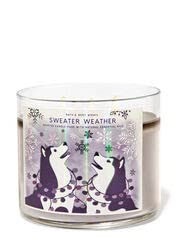 Sweater Weather 3-Wick Candle 14.5 Oz / 411 G #TOP27
