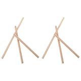 Operitacx 6 Stück Runder Buche Holzstäbe für Wandteppiche Selbstgemacht...