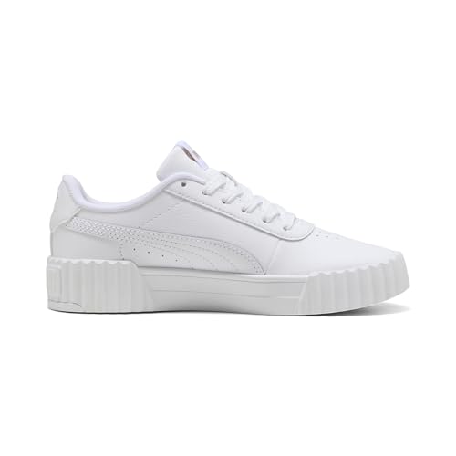 PUMA Unisex-Child Carina Shoes, White- Gold SS25, 5.5, Big Kid by PUMA - Image 5