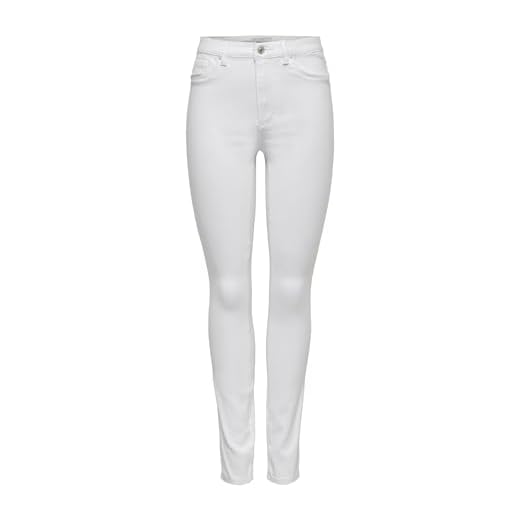ONLY Damen Onlroyal Hw Sk White Noos Jeans, White, M 32L EU