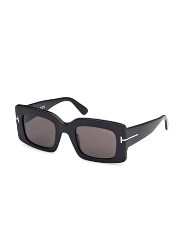 Tom Ford Brigitta Smoke Rectangular Ladies Sunglasses FT1188 01A 50