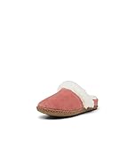 SOREL Women's Nakiska Slide II Slipper — Rose Dust, Natural — Indoor & Outdoor — Suede & Faux Fur — Size 8