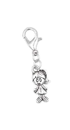 It's All About...You! Mini Girl Daughter Granddaughter Clip on Charm Perfect for Necklaces and Bracelets 98Z