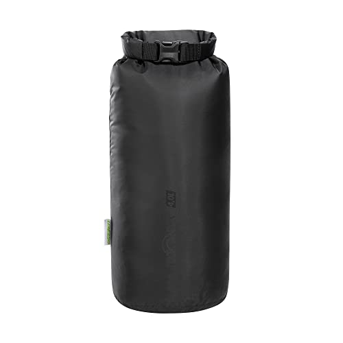 Tatonka Packsack Dry Sack 4l - Wasserdichter Packbeutel mit Rollverschluss und Steckschließe - Aus recyceltem Polyester - 4 Liter Volumen (schwarz)