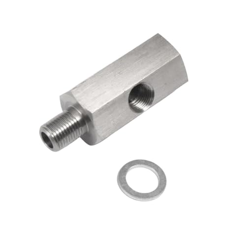 Adaptateur capteur pression huile 1/8 NPT pour réparer fuite et brancher manomètre auto