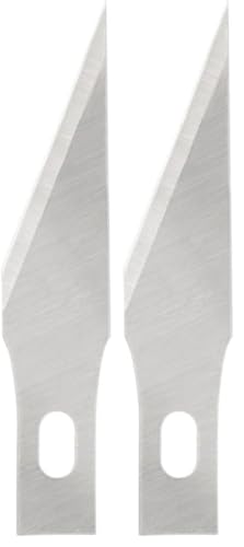Original Fiskars Ersatzklingen für Fiskars Bastelmesser/Cutter, Nr. 11, 5 Stück, Qualitätsstahl, Silber, Precision, 1003903 (Packung mit 2)
