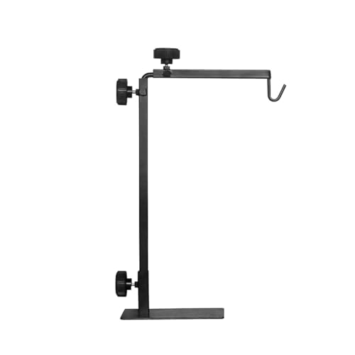 ZONADAH Reptile Lamp Stand Fish Tank Holder Adjustable Metal Lamp Stand Bracket for Reptile Glass Terrarium Heating Light