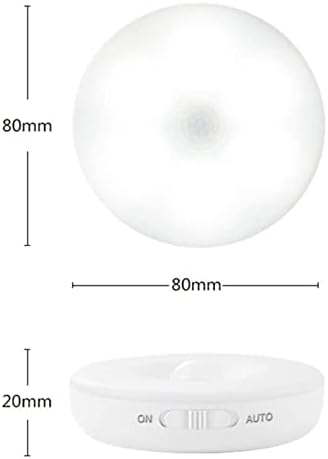 Motion Sensor Night Lights, 2PCS USB Rechargeable Motion Sensor Lights Indoor, Cupboard Lights with Adhesive Pads and Magnet, for Wardrobe Closet Cabinet Bedroom Stair ect