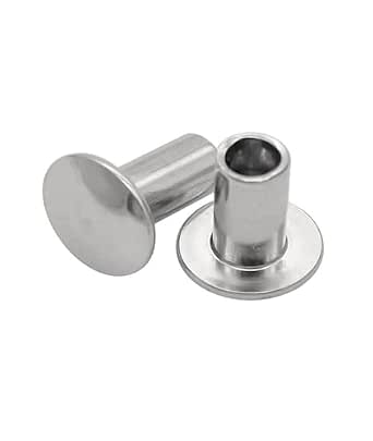 5~100pcs 304 A2 Stainless Steel Round Flat Truss Head Half Semi Hollow ...